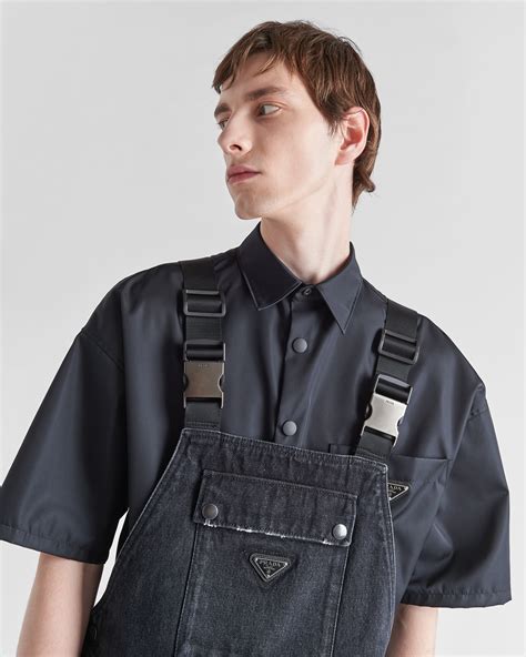 prada mens denim|Prada denim jumpsuit.